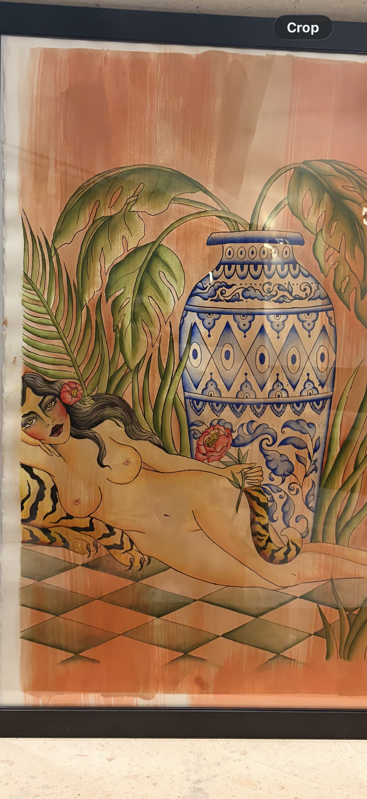 Naked Lady and Tiger scene Original